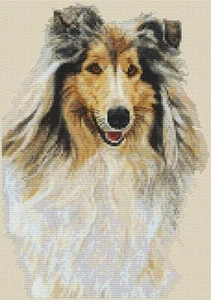 "Highland Laddie" roher Collie Kreuzstich Design (Kit oder Diagramm) - Bild 1 von 1
