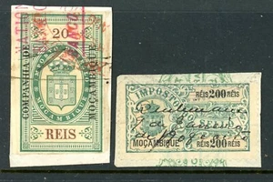 Mozambique - Revenue - 20, 200 REIS - Used - RARE              (13-C243) - Picture 1 of 1