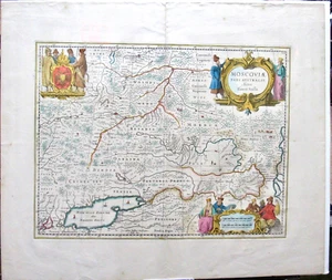 BLAEU 1650 RUSSLAND VULGO MOSKAU HANDFARBIGE ATLASKARTE UKRAINE MOSKAU - Bild 1 von 4