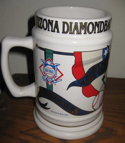 ARIZONA DIAMONDBACKS HUNTER MLB 1998 LARGE MUG 6 ½” Cover