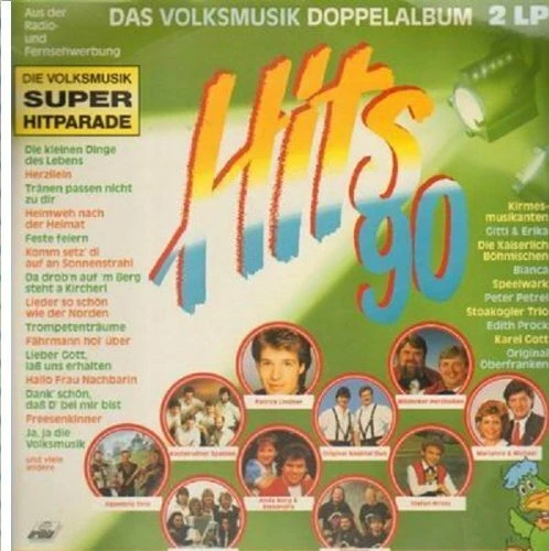Hits '90-Volksmusik Patrick Lindner, Wildecker Herzbuben, Stefan Mross,.. [2 LP] - Bild 1 von 1
