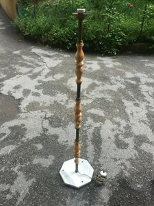 (MAG) LAMPADA DA TERRA PIANTANA BASE IN MARMO VINTAGE ANNI 50/60 H 1.34 DESIGN - Foto 1 di 9