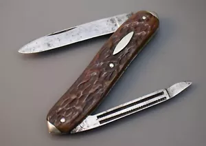 Heavily Used Remington UMC USA R6243 Jigged Bone 2-Blade Lobster Pocket Knife - Picture 1 of 17