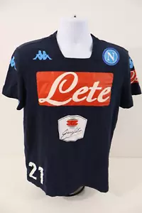 Napoli Training Shirt Player Issue Worn #21 Kappa XL - Picture 1 of 8