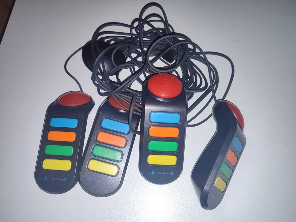 Official Wired 4x Buzz Buzzers PS2 PlayStation 2 PAL - Image 1 of 1