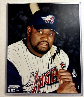 Mo Vaughn- Signed Autographed Auto 8x10 Photo. W/COA - Image 1 of 4