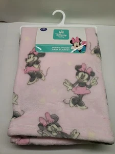 New Whit Tags Disney Baby Blanket Minnie Mouse 30" x 40" Girls Infant Pink NEW - Picture 1 of 5