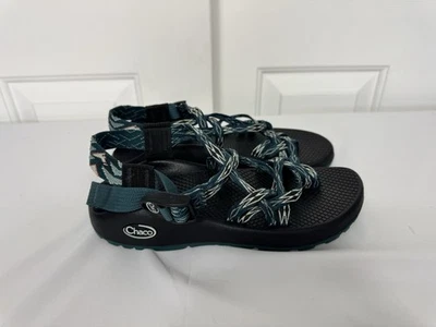 Босоножки женские Chaco 6 ZX/2 классические кинжал с ремешками с ремешками J105490 зеленые черные - Изображение 1 из 4