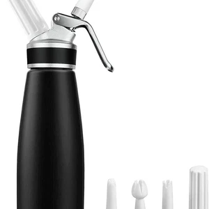 Dispensador de crema batida batidora de espuma de aluminio duradera 1 pinta 500 ml máquina de crema { - Imagen 1 de 8
