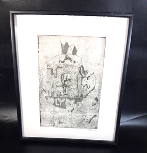 Etching Surrealist Destruction Mr. Olympia Steroid Abuse Body Building Finley - Picture 1 of 8