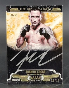 2017 Topps Knockout Tier One Autographs Silver Ink #T1A-FE Frankie Edgar 10/10 - Picture 1 of 2