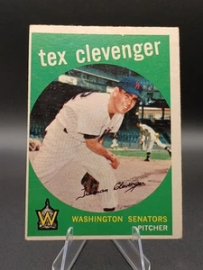 1959 Topps Set-Break #298 Tex Clevenger - Foto 1 di 2
