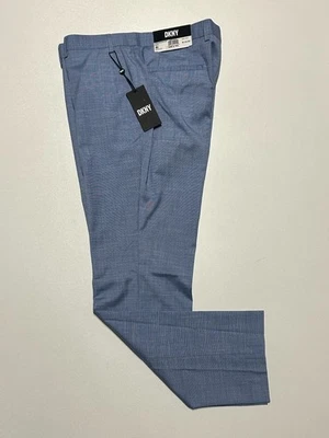 NEW DKNY Mens Blue STRETCH ATHLETIC FIT Business Dress Pants/Slacks 36x30 - Image 1 of 4