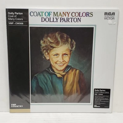 DOLLY PARTON Coat Of Many Colors 2021 VMP Spatter Colored Vinyl LIKE NEW Booklet - Image 1 of 4