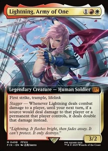 1x Lightning, Army of One - Extended Art - MTG Final Fantasy - NM-Mint, English - Picture 1 of 1