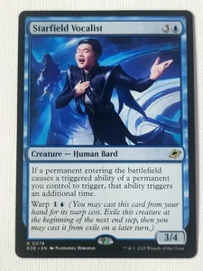 Magic The Gathering MTG: Starfield Vocalist- Creature NF (EOE) Rare 0078 - Bild 1 von 2