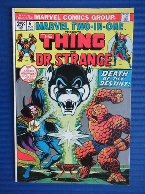 MARVEL TWO-IN-ONE # 6 - (FN+) -THING/DR. STRANGE-DEATH BY THY DESTINY-ALICIA - image 1 of 4