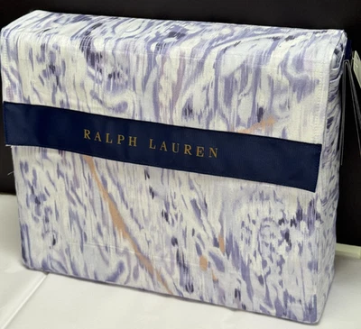 Ralph Lauren LORELAI полный/королева пододеяльник Periwinkle синий акварель $430 - Изображение 1 из 4