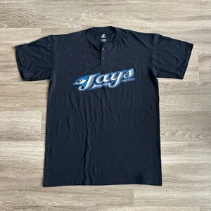 Camiseta Toronto Blue Jays Para Hombre Grande MLB Béisbol Majectic Negra Manga Corta - Imagen 1 de 17