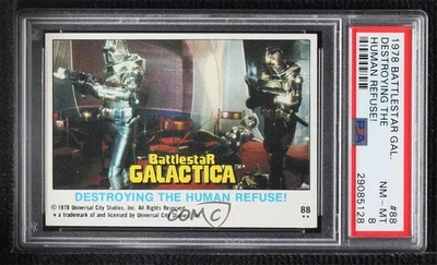 1978 Topps Battlestar Galactica Destroying the Human Refuse! #88 PSA 8 0ts2 - Image 1 of 3