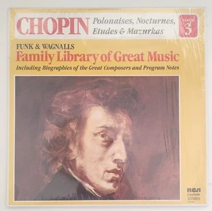 Chopin Funk & Wagnalls Family Library of Great Music 3 Vinyl LP Excellent - Imagen 1 de 5