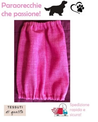 PARAORECCHIE COPRI ORECCHIE CUFFIETTE CUFFIA PER COCKER CAVALIER KING COTONE - Immagine 1 di 2