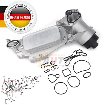Carcasa del filtro de aceite enfriador de aceite y juego de juntas para Chevrolet Cruze Opel Astra gasolina - Imagen 1 de 4