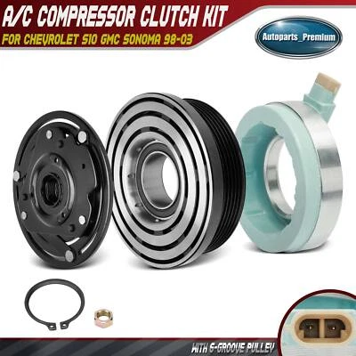 Kit de embrague compresor de aire acondicionado para Chevrolet S10 GMC Sonoma 98-03 Isuzu Hombre 98-00 Foto 1 de 4