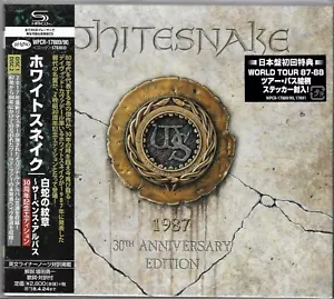 WHITESNAKE 1987 30TH ANNIVERSARY JAPAN 2CD BRAND NEW REMASTER SHM 2CD JOHN SYKES - Picture 1 of 2