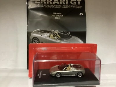 FERRARI  360 SPIDER 2000    1/64 die-cast + BOOKLET, Centauria Limited edition - Immagine 1 di 4