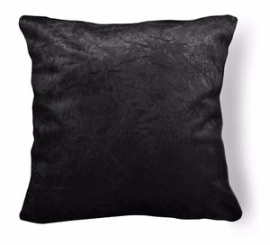 Mn126a Black Crushed Velvet Style Cushion Cover/Pillow Case *Custom Size* - Picture 1 of 6