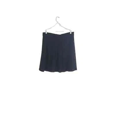 Women's Alfani Lace With lining Navy Blue Skirt Size 16 New - Image 1 of 3