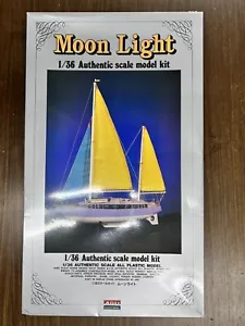 NIB 1/36 Vintage Ocean Cruising Yacht Moon Light By Arii Sailing Boat Model Kit - Picture 1 of 9