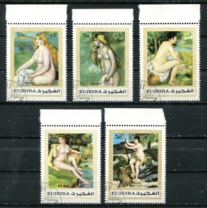 FUJEIRA - U.A.E. 1970, RENOIR NUDE PAINTINGS, Michel 648-652, VERY FINE USED - Picture 1 of 1