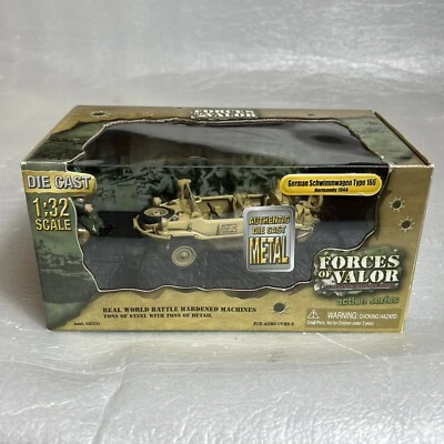 Forces Of Valor 1:32 Die Cast German Schwimmwagen Type 166 Normandy 1944 NIB - Image 1 of 4