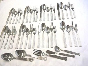 TOOLS OF THE TRADE TOT9 STAINLESS FLATWARE 44-PIECES - Picture 1 of 18