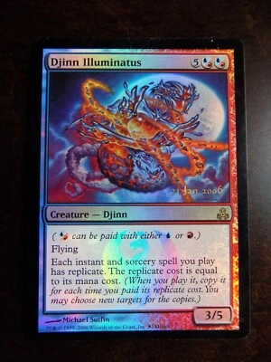 MTG Guildpact Pre-Release Promo Foil - 1 x Djinn Illuminatus (NM) - Image 1 of 3