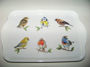 Mini Tablett Ambiente 13 x 21cm Bird Species White verschiedene Vögel - Bild 1 von 1