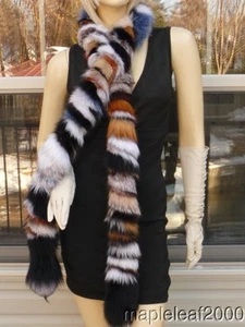 77" AUTHENTIC FOX Fur BOA Scarf ~*NEW*~ - Picture 1 of 3