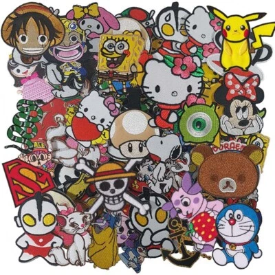 Cartoon Anime Cute Superhero Character Movie Iron On Embroidery Patch Random - Image 1 of 4