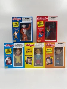 Rare & VTG 1998 Kellogg's Cereal Celebrities Vinyl 5 Figures Set Sealed New - Picture 1 of 23