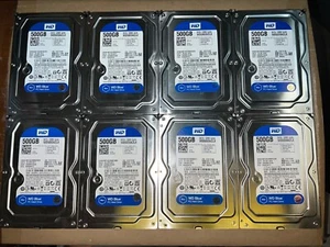 "8 Stück" Western Digital WD5000AZLX-75K2TA0 500GB 3,5" SATA WD BLAU GETESTET! - Bild 1 von 1