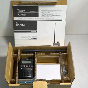 Icom IC-R6 Wide Band Handheld Receiver 0.100~1309.995MHz Unblocked Made in Japan - Afbeelding 1 van 6