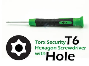 New Torx Security TR6 T6 Hexagon Screwdriver with Hole - Picture 1 of 6