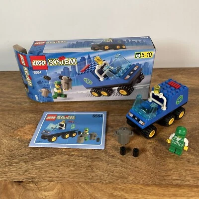Vtg 90s Lego System Town Set 6564 Recycling Garbage Trash Truck Box Instructions - Image 1 of 4