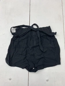 Shein Teen Girls Black Belted Shorts Size 14y - Picture 1 of 6