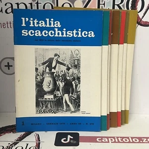 L'ITALIA SCACCHISTICA ANNO 69 COMPLETO 1979 + NUMERO 1 ANNO 70 1980 - Foto 1 di 19