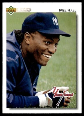 1992 Upper Deck #291 Mel Hall New York Yankees - Image 1 of 2