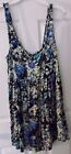 S.O. RAD BY ATV BLUE FLORAL ROMPER - JUNIORS SIZE MEDIUM - NEW WITH TAGS