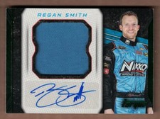 2016 PANINI TORQUE JUMBO FIRESUIT AUTOGRAPHS GREEN REGAN SMITH #18/25